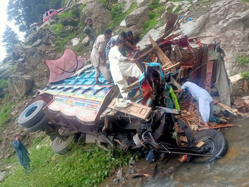 Two die after truck falls into gorge in Azad Kashmir