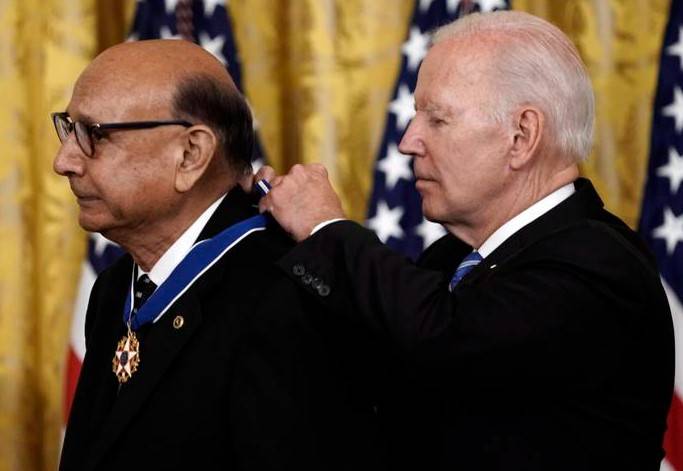 Pakistani-American Khizr Khan gets Medal of Freedom from US president