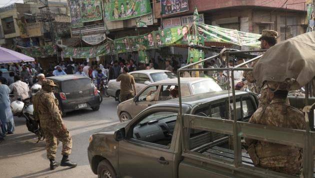 Punjab By-Elections: Pak army troops survey sensitive polling stations