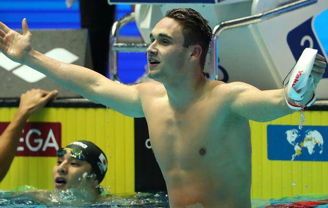 Hungary's Milak claims men's 100m butterfly gold in Euros