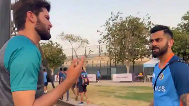 Shaheen Shah Afridi takes on Indian players… off the field