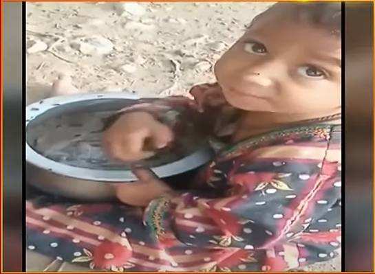 Flood-hit girl’s desperate attempt to kill her hunger