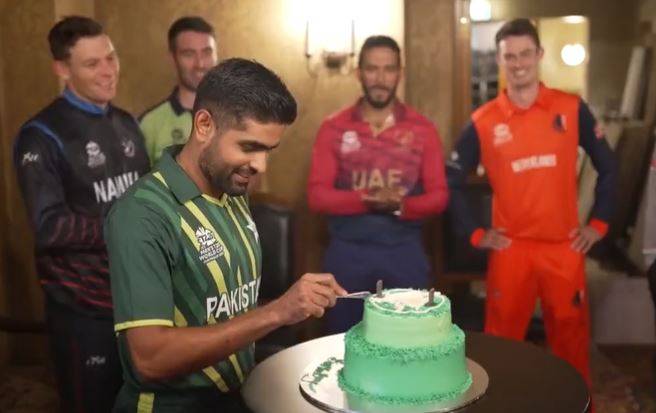 babar azam birthday video