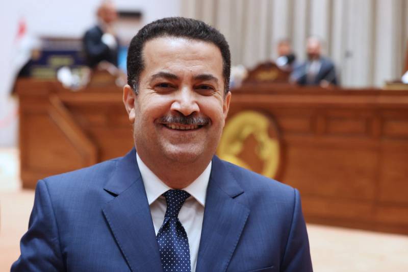 Mohammed Shia al-Sudani, a candidate for Iraq's prime minister position, at the parliament in the capital Baghdad. AFP
