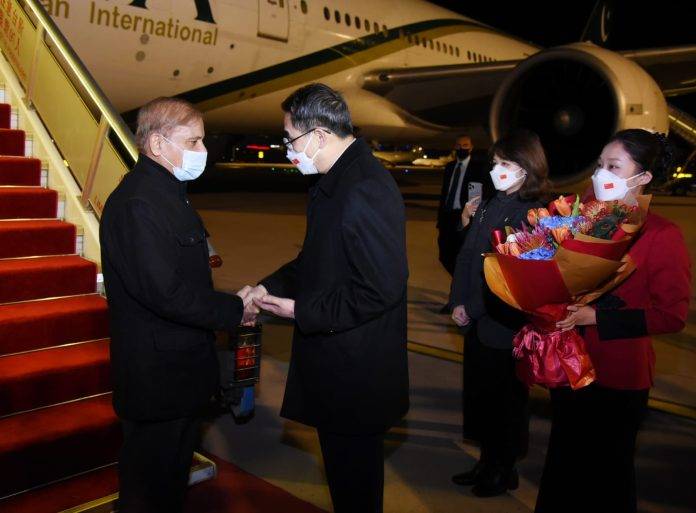 Prime Minister Shehbaz reaches Beijing on two-day official visit