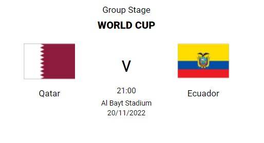 Qatar v Ecuador World Cup starting line-ups