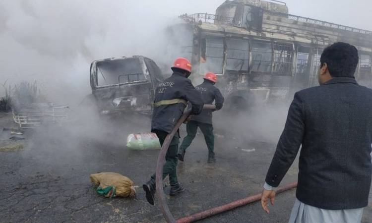 Woman among three killed in wedding procession bus collision 