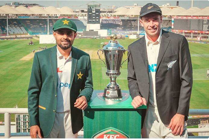 Trophy for Pak-NZ Test series unveiled ahead of first match
