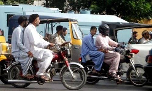 Pillion riding banned in Karachi