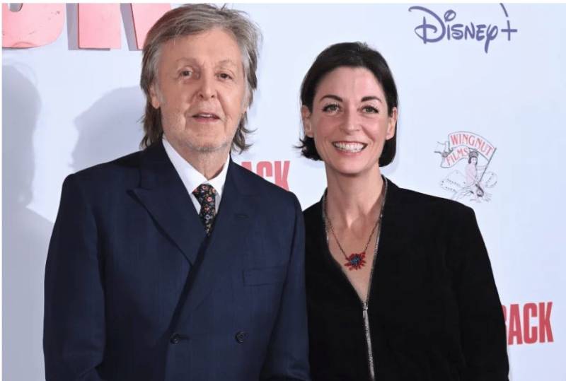 Sir Paul McCartney and daughter Mary McCartney. AFP