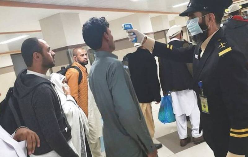 Anti-corona measures at airport