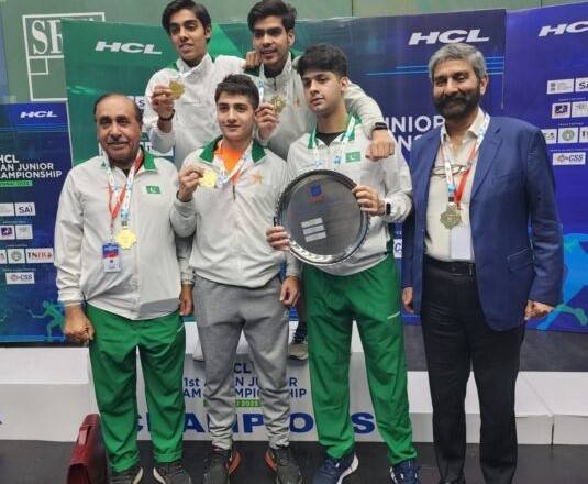 Pakistan won the 21st Asian Junior Team Squash Championship by beating India 2-0