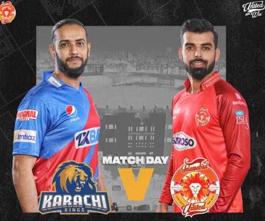 Karachi Kings, Islamabad United to face each other in fourth PSL8 match tonight