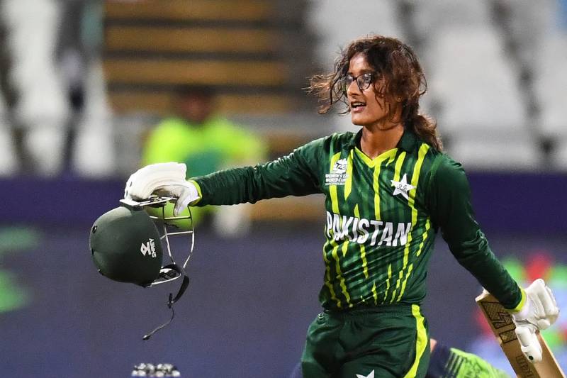 Pakistan left-hander Muneeba Ali hit the first century of the Women\'s T20 World Cup when she made 102 against Ireland at Newlands in Cape Town