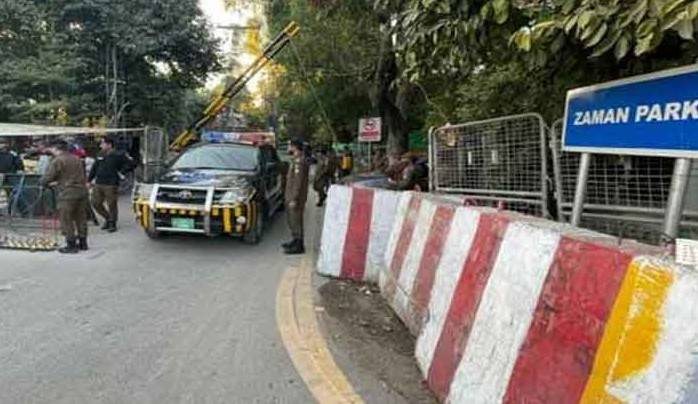 Search operation launched outside Zaman Park in Lahore