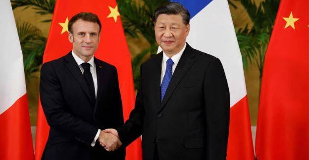 French President Emmanuel Macron is expected to visit China in early April. AFP 