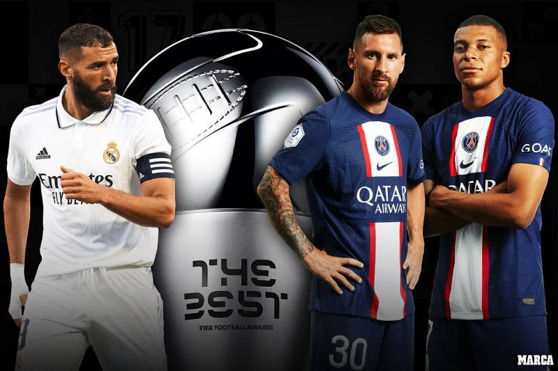 Messi, Mbappe and Benzema up for FIFA Best award.