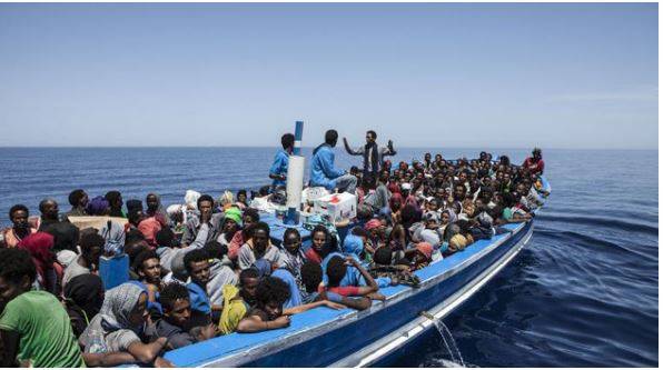 ound 40 migrants drown after boat wrecked off Italy. 