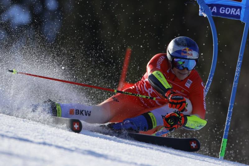 Odermatt wins giant slalom to seal World Cup overall title