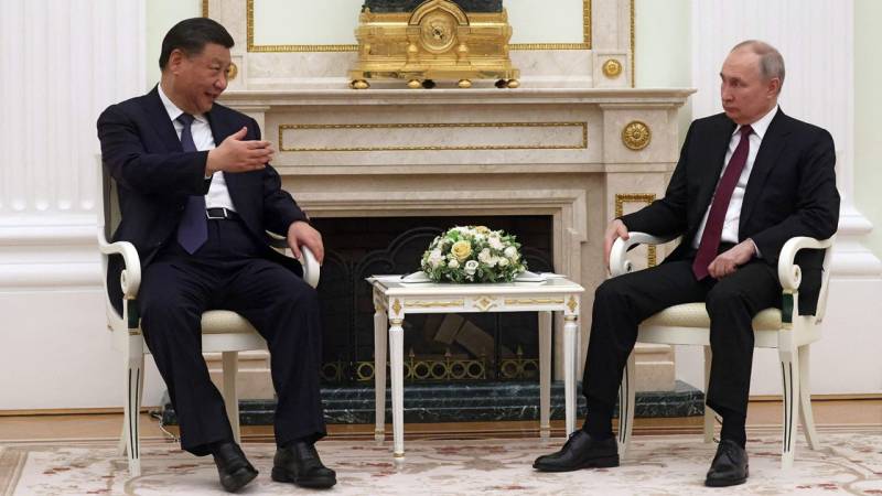 Xi, Putin begin talks at Kremlin with Ukraine on agenda