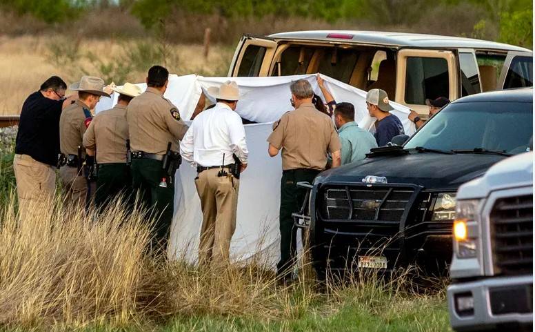 Two dead after 15 migrants found trapped in US train