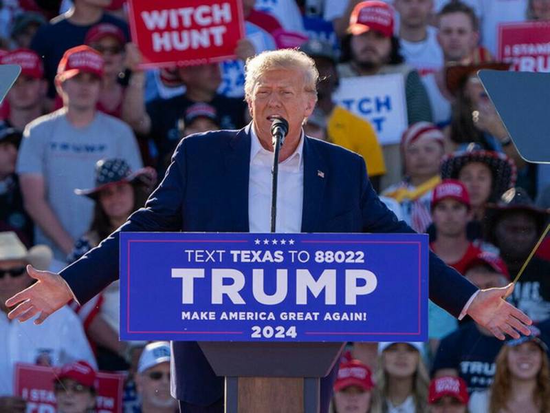 Trump dismisses NY probe at Texas rally