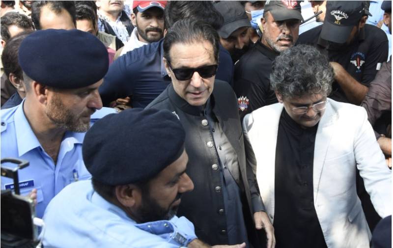 Imran Khan leaves for Islamabad to file bail pleas in IHC