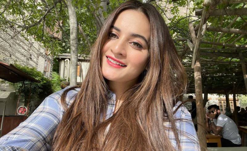 Aiman Khan’s magnificent moment with ‘GRUMPY BEAR’