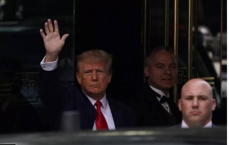 Former US president Donald Trump is under arrest