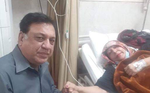 Sohail Ahmed visits PIC to enquire after Sheeba Butt