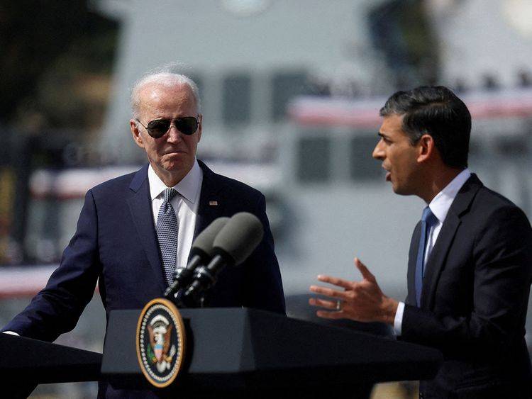 UK's Sunak hails Northern Ireland peace ahead of Biden visit