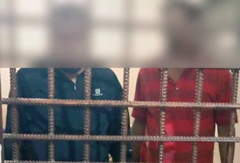 Two cops arrested for misbehaving with lady who called them for help