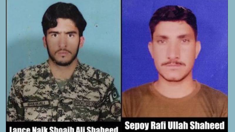 Two soldiers martyred during South Waziristan Intelligence Based Operation