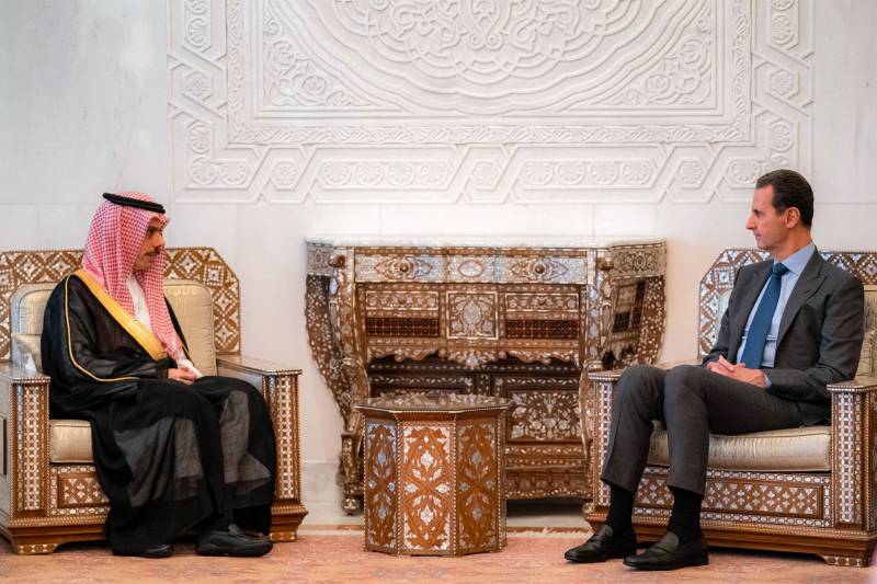 Saudi FM meets Syria's Assad on first Damascus trip since war