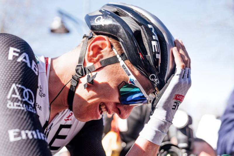 Pogacar out of Liege-Bastogne-Liege due to fall