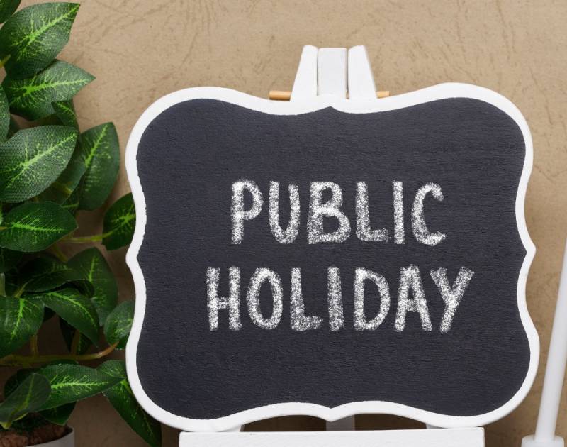 Public holiday announced on Monday