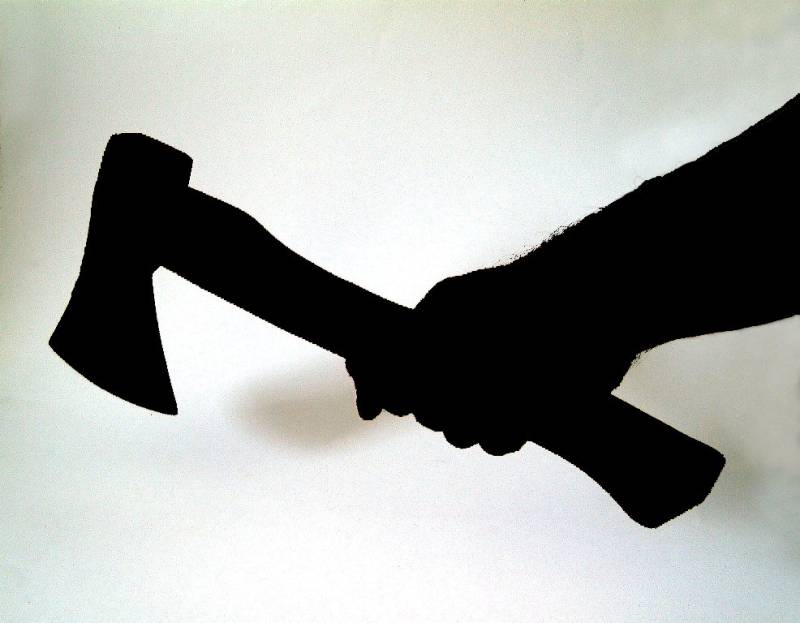 Man axes wife, young son to death