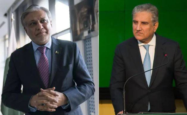 Qureshi takes up raid at Parvez’ residence with Ishaq Dar 