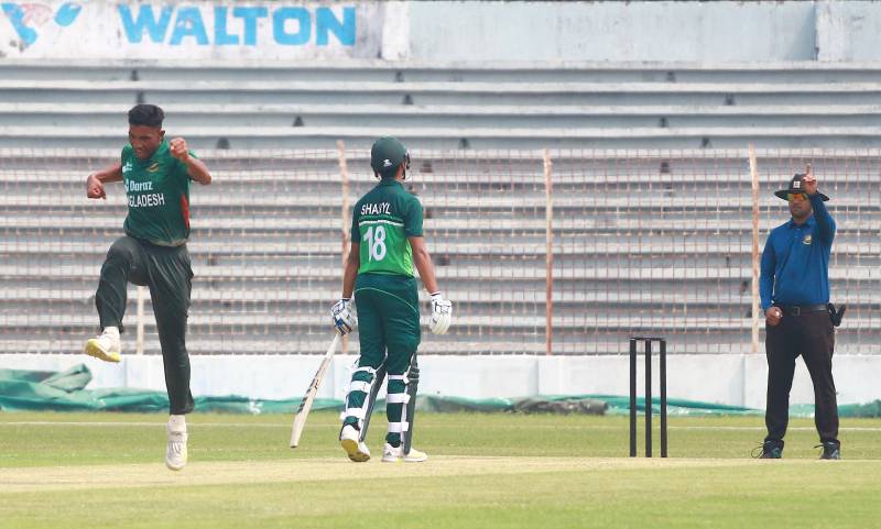 Bangladesh U19 beat Pakistan U19 by four wickets