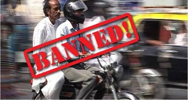 Pillion riding banned in Rawalpindi district for seven days