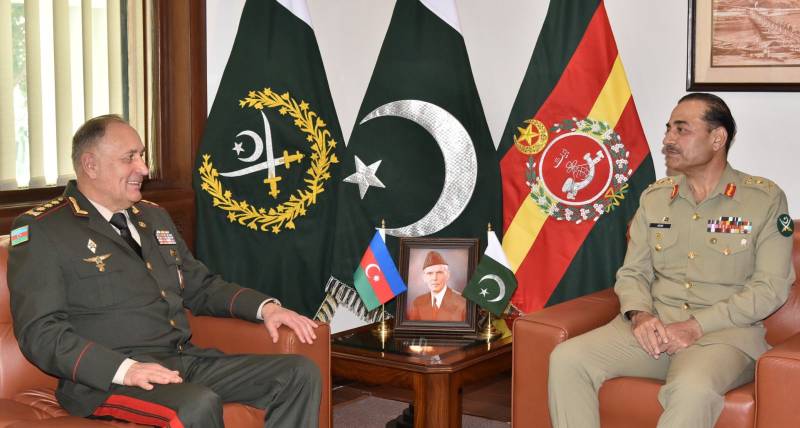 Azerbaijan’s Deputy Defence Minister calls on COAS Asim Munir