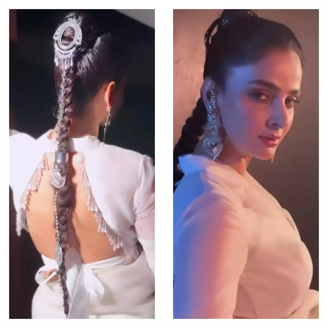 Saree-clad Saba Qamar flaunts her new screen-project
