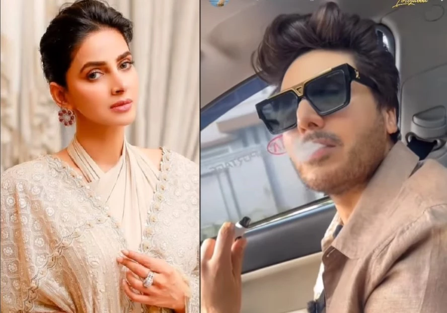Saba Qamar and Ahsan Khan VAPING together?