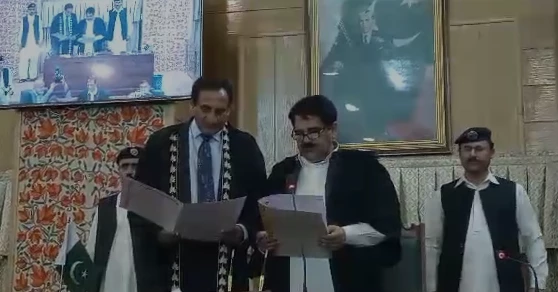 Chaudhry Latif Akbar sworn in as AJK assembly speaker