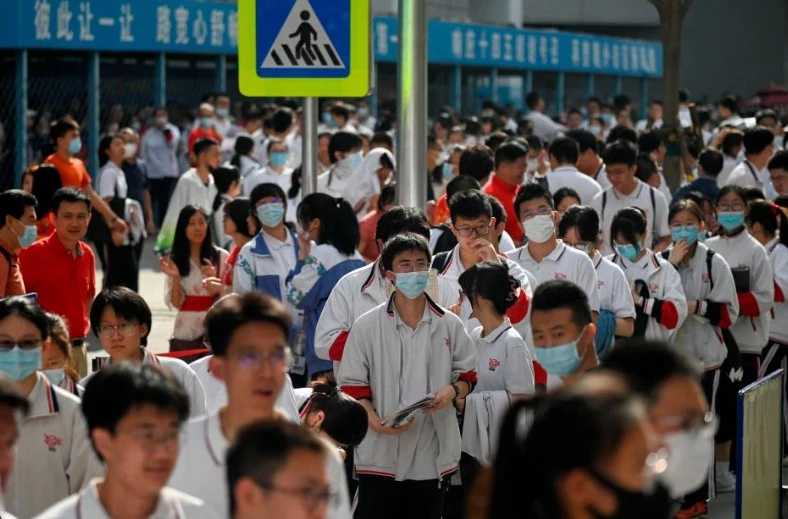 Millions of Chinese students sit gruelling college entrance exams