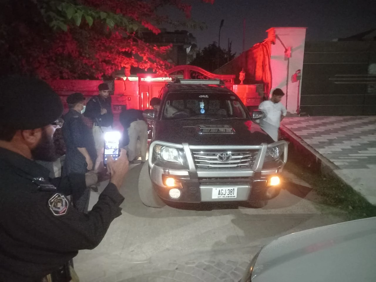 PTI leader Shah Farman's house raided
