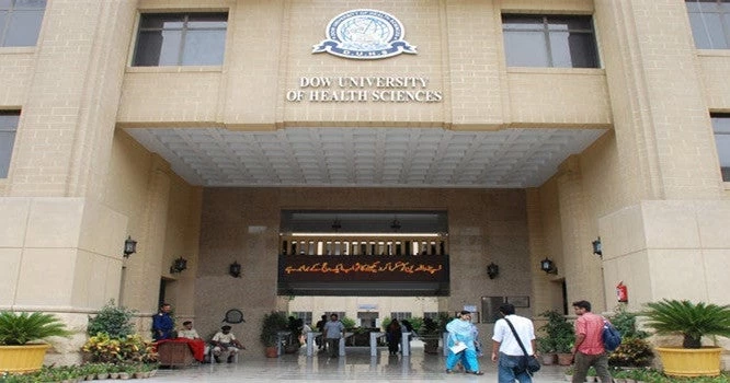 Dow University students protest against massive fee hike