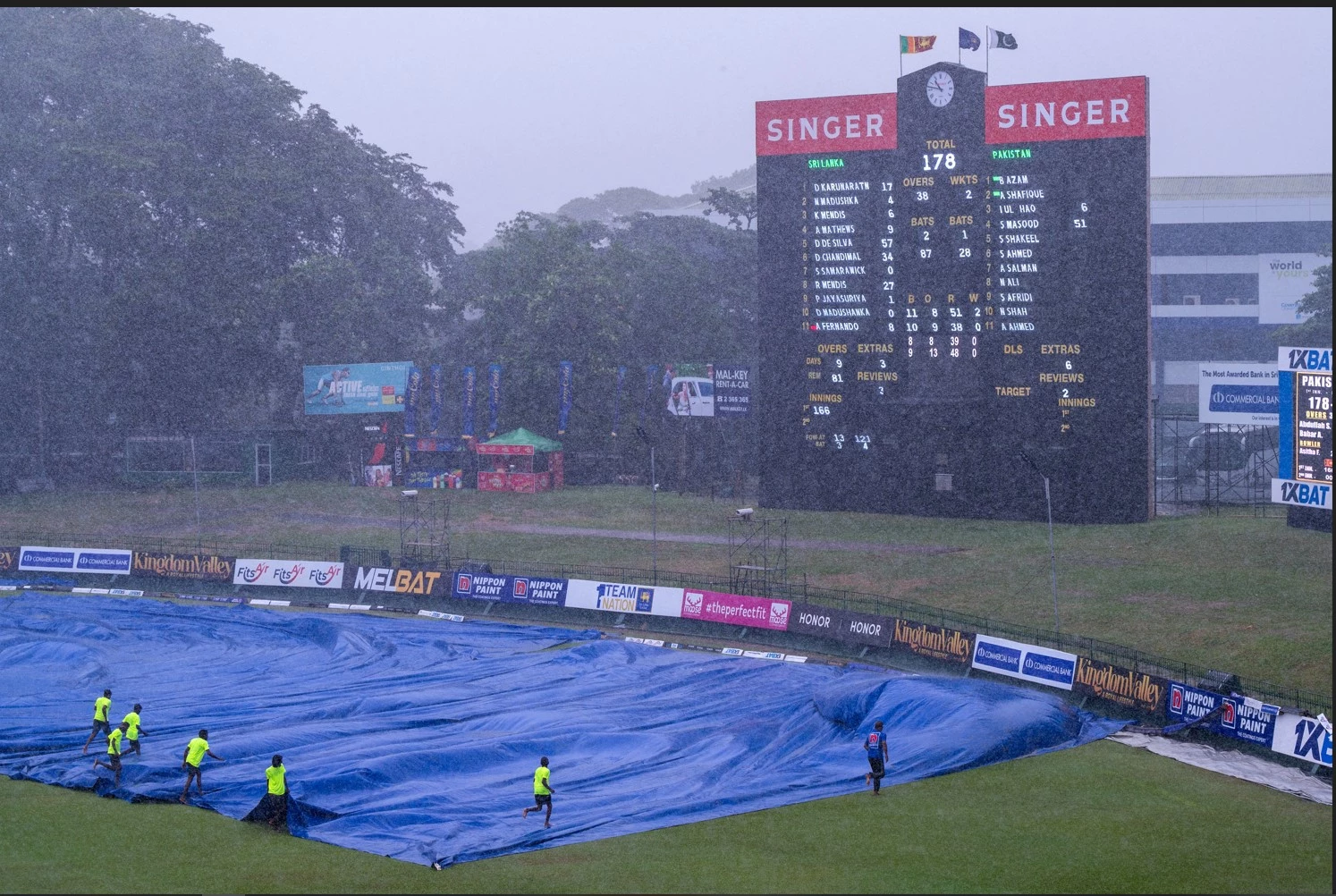 Rain spoils day two after Pakistan take lead