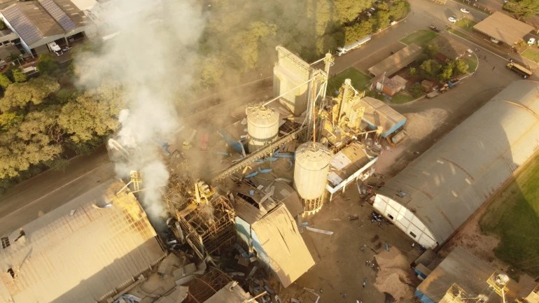 Eight killed in Brazil silo blast, 11 injured