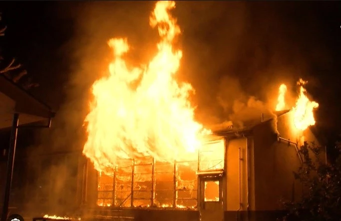 Fire burns Swat school building to ashes